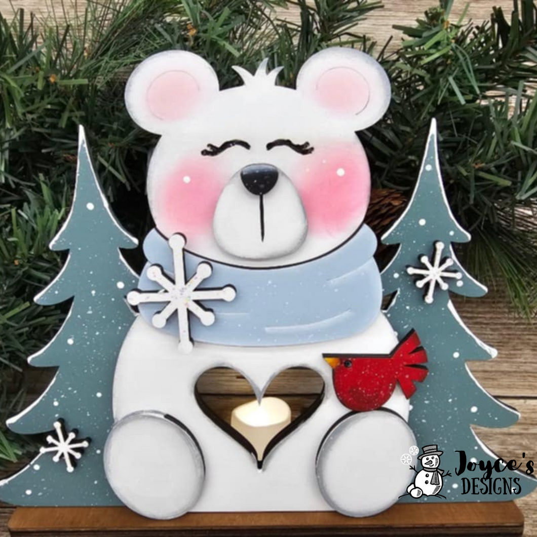Polar Bear Votive Holder – 8.75