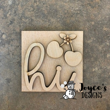 Load image into Gallery viewer, Interchangeable Wooden Tissue Box Cover – Fits 4.25” Insert Signs – DIY Home Décor Cube Base
