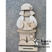 Load image into Gallery viewer, Caroler Boy O Holy Night Christmas Wood Blank | DIY Holiday Craft
