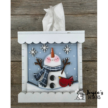 Load image into Gallery viewer, Interchangeable Wooden Tissue Box Cover – Fits 4.25” Insert Signs – DIY Home Décor Cube Base
