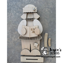Load image into Gallery viewer, Caroler Boy O Holy Night Christmas Wood Blank | DIY Holiday Craft

