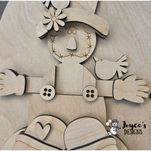Load image into Gallery viewer, Hey There Pumpkin Door Hanger Wood Blank | DIY Fall Door Hanger | Unfinished Wood Cutout for Painting
