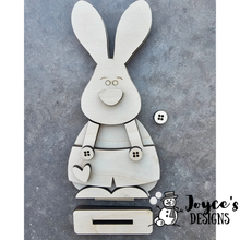 Load image into Gallery viewer, Boy Bunny Shelf Sitter Wood Blank – 4x8

