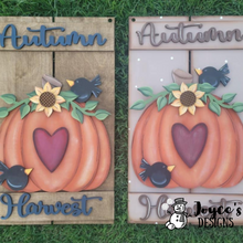 Load image into Gallery viewer, Pumpkin Harvest Pallet Doorhanger
