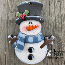 Load image into Gallery viewer, Mr. Snowman Ornament Gift Card Holder – DIY Christmas Wood Blank
