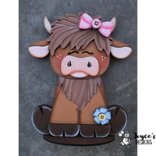 Load image into Gallery viewer, Highland Cow ( girl) Shelf Sitter
