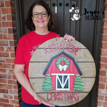 Load image into Gallery viewer, A Downhome Christmas Barn Doorhanger
