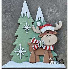 Load image into Gallery viewer, Moose with Trees shelf sitter
