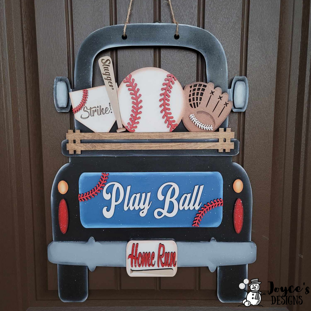 Play Ball! Baseball Door Hanger