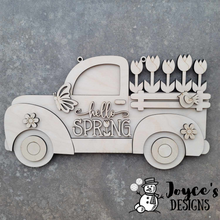 Load image into Gallery viewer, Hello Spring Antique Truck Door Hanger
