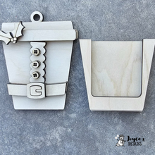 Load image into Gallery viewer, Santa Latte Gift Card Holder &amp; Ornament – DIY Christmas Coffee Cup Craft

