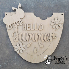 Load image into Gallery viewer, Hello Summer Watermelon Doorhanger
