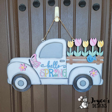 Load image into Gallery viewer, Hello Spring Antique Truck Door Hanger
