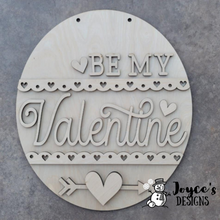 Load image into Gallery viewer, Be My Valentine doorhanger
