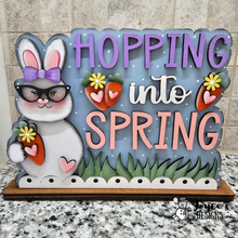 Load image into Gallery viewer, Hopping Into Spring Shelf Sitter Wood Blank – 8.5x11

