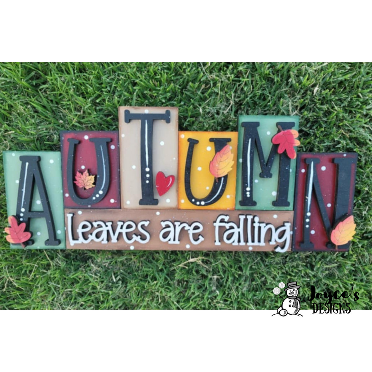 Autumn Word Block Shelf Sitter | DIY Wood Blank – JoycesDesigns