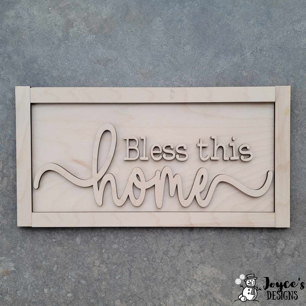 Bless this Home Farmhouse Sign