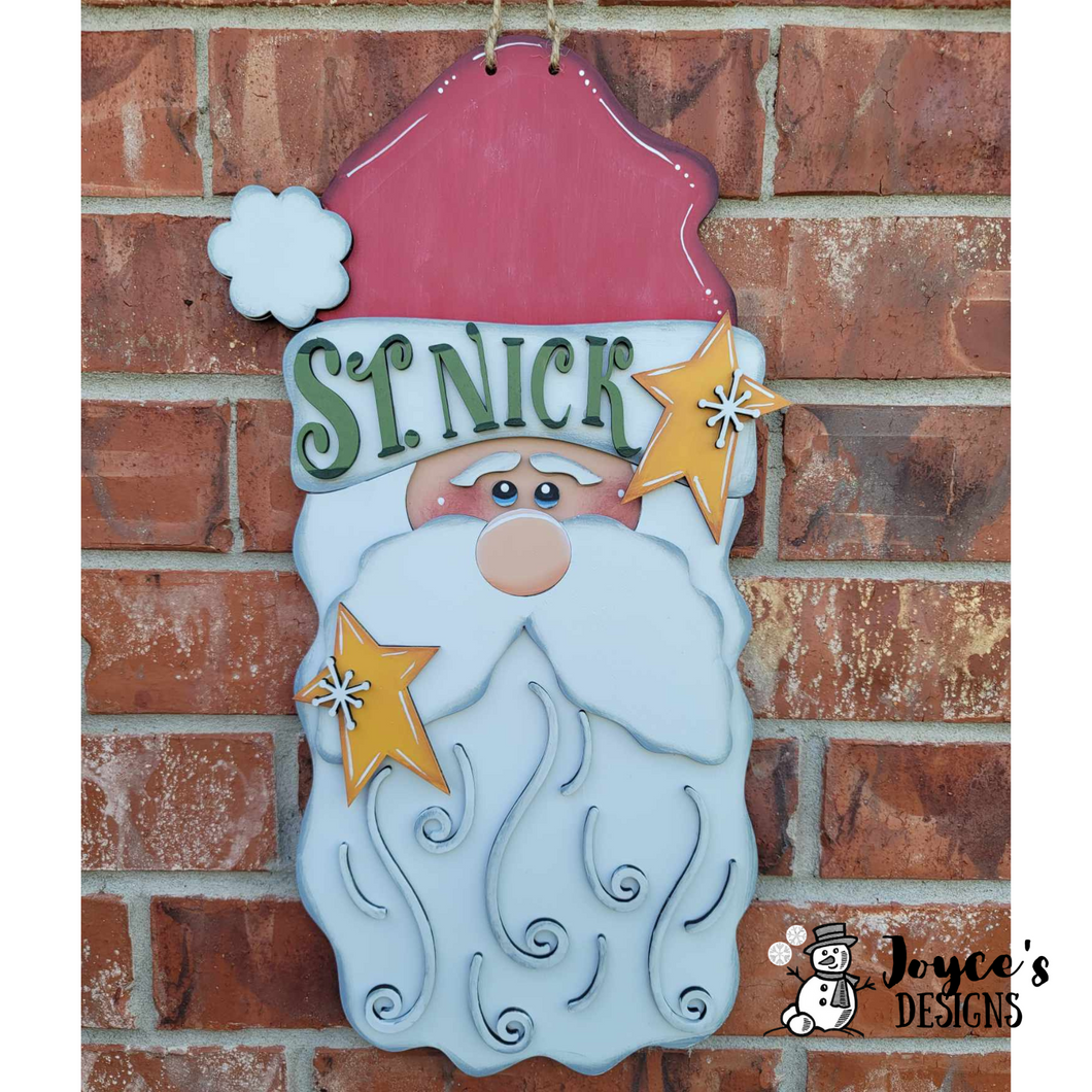 Christmas Doorhanger St Nick