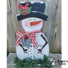 Load image into Gallery viewer, SnowmanLet it Snow shelf sitter
