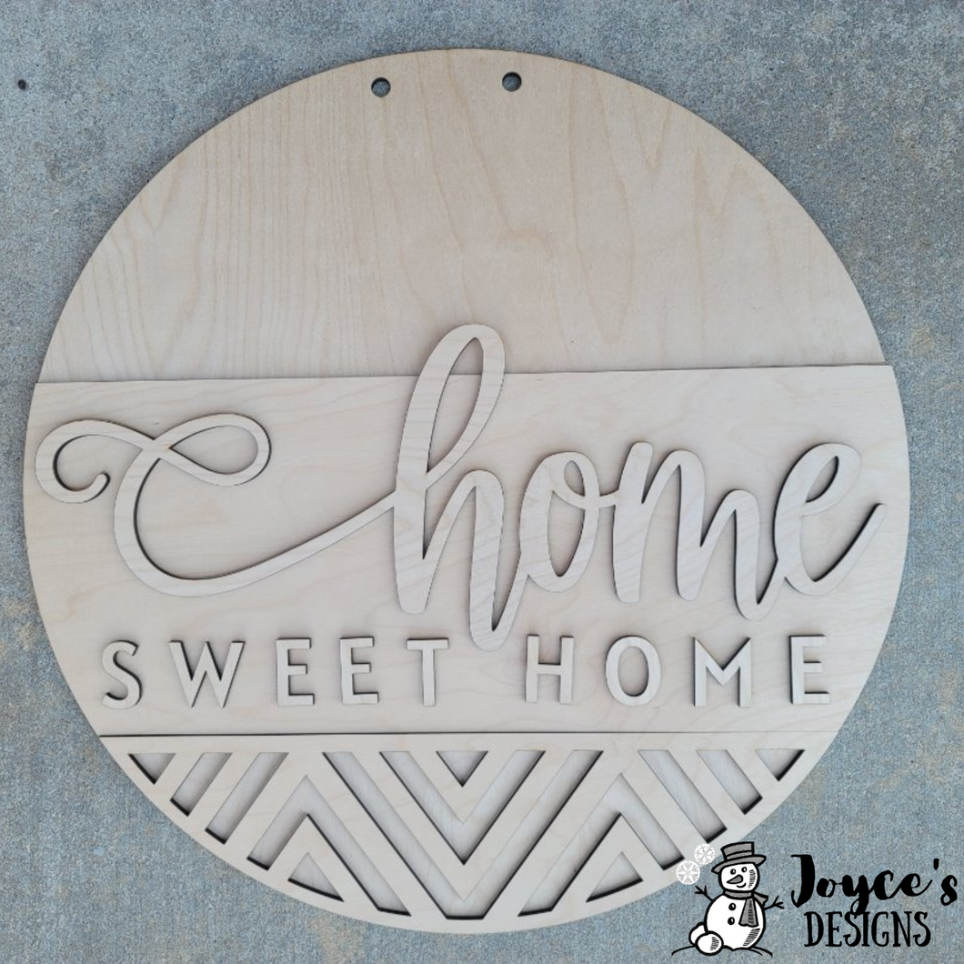 Home Sweet Home Farmhouse Doorhanger