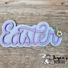 Load image into Gallery viewer, Easter” Word Wood Blank with Stand – 4x8.5”
