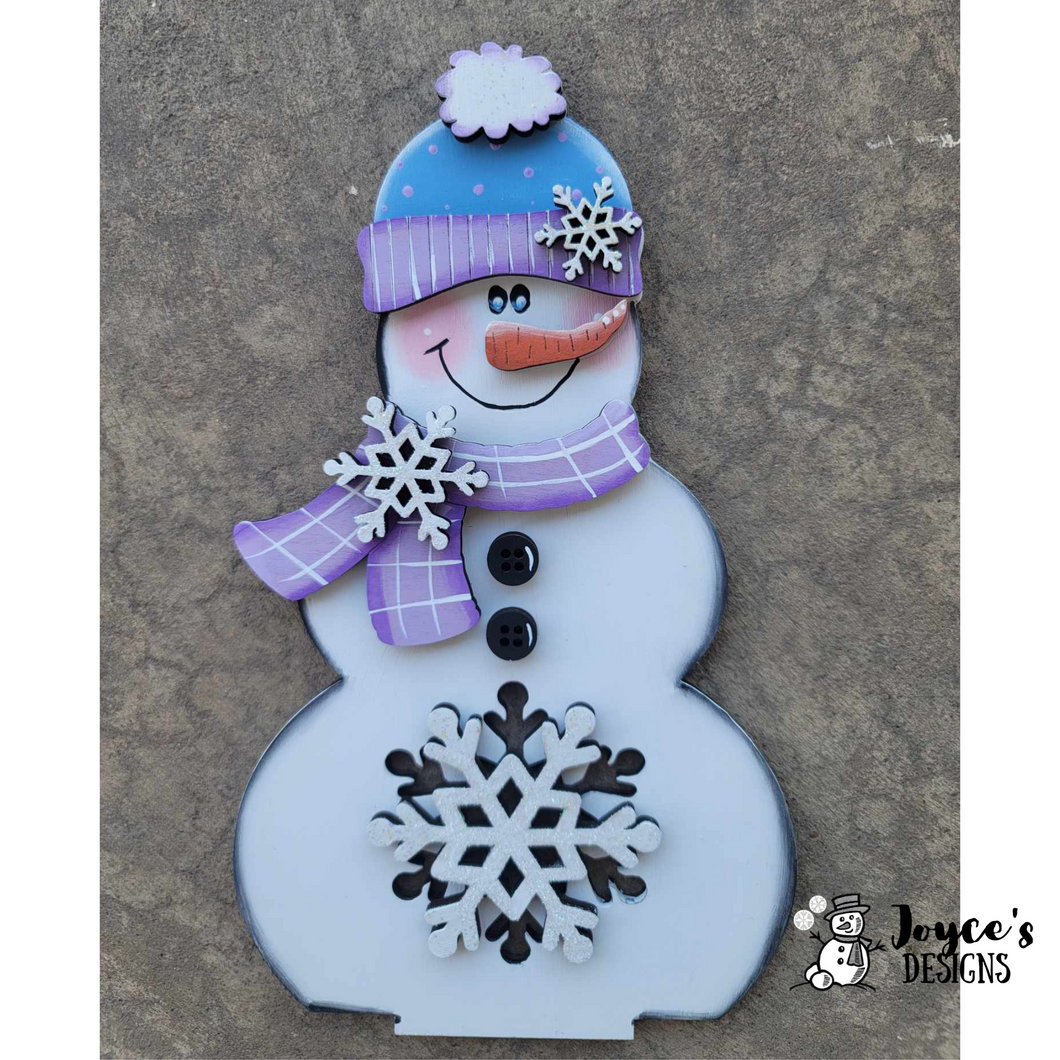 Tealight Snowman Snowflake Cutout