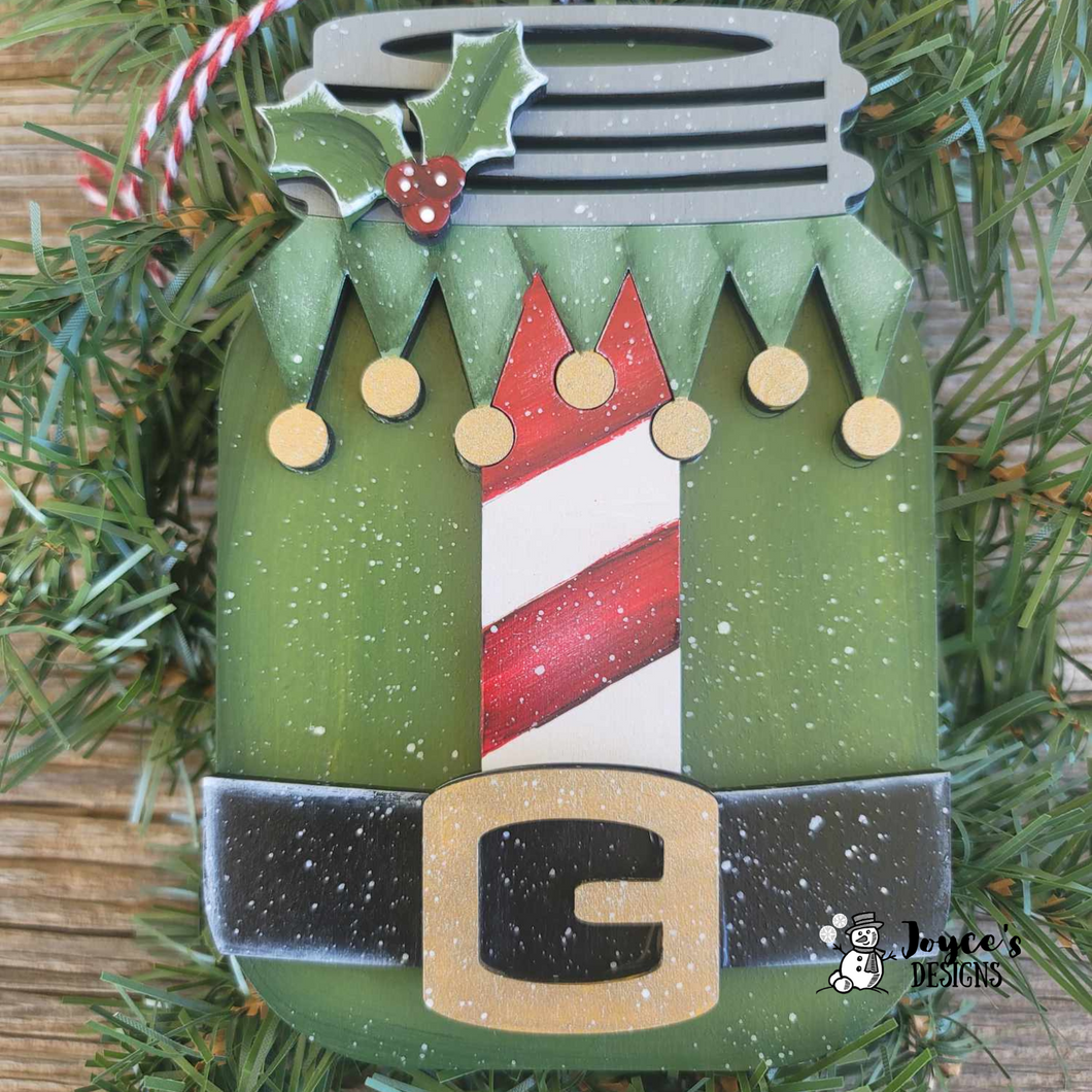 Elf Jar Ornament