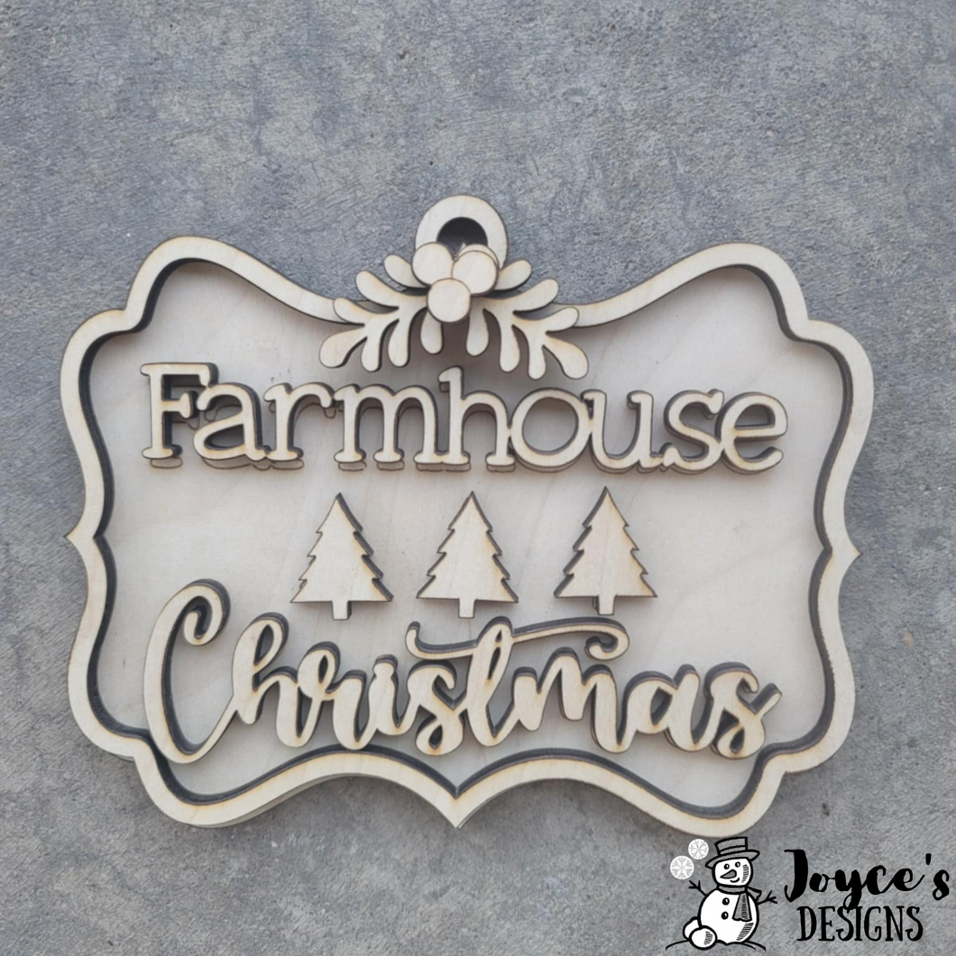 Farmhouse Christmas Mini Ornament