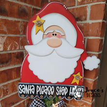 Load image into Gallery viewer, Santa Please Stop Here doorhanger
