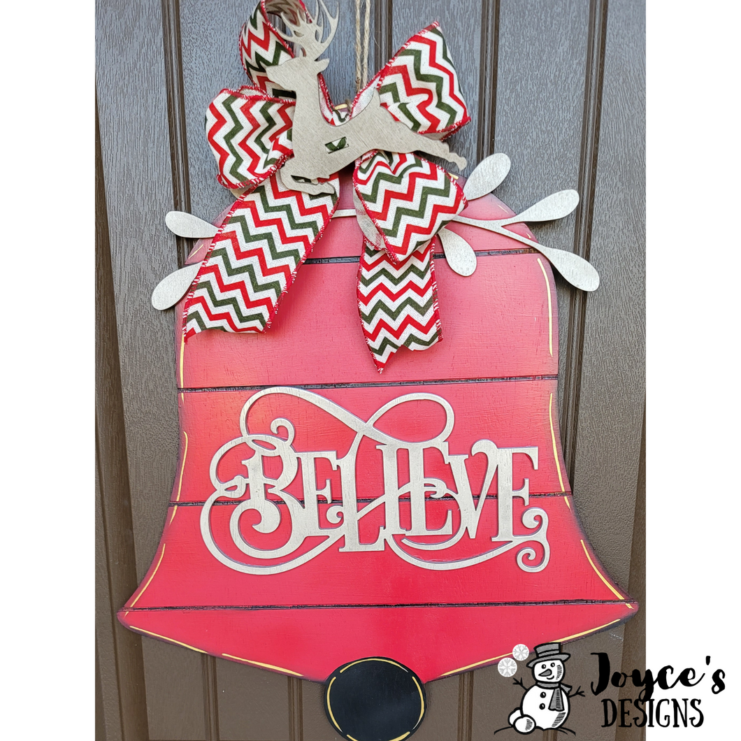 Believe Bell Doorhanger