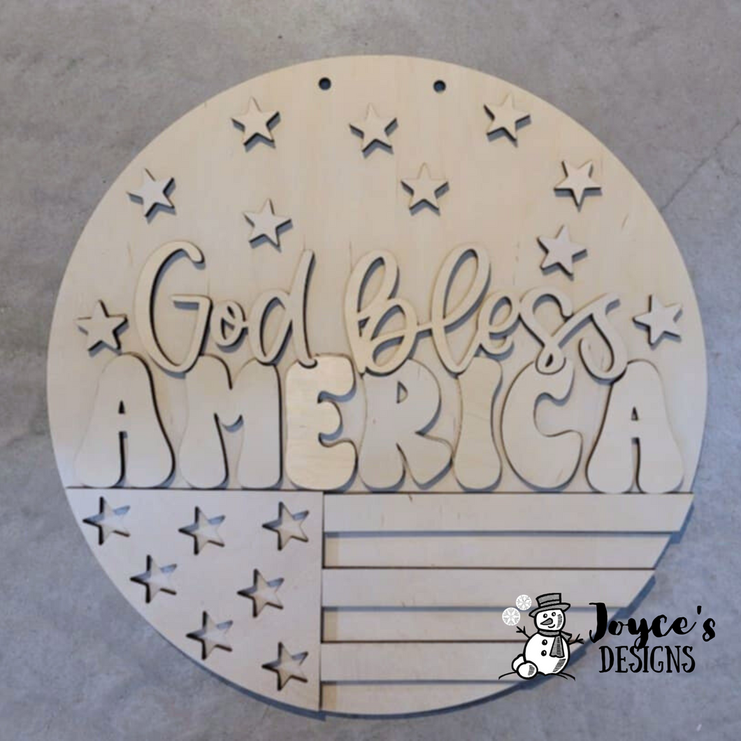 God Bless America Flag
