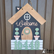 Load image into Gallery viewer, Welcome Home House Number Sign

