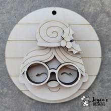 Load image into Gallery viewer, Mrs. Clause Round Ornament
