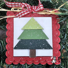 Load image into Gallery viewer, Christmas Quilt Block Tree Ornament – Wood Blank
