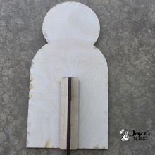 Load image into Gallery viewer, Snowman Pocket Shelf Sitter | 5.5x10.25 Unfinished Wooden Winter Decor | DIY Paint Kit
