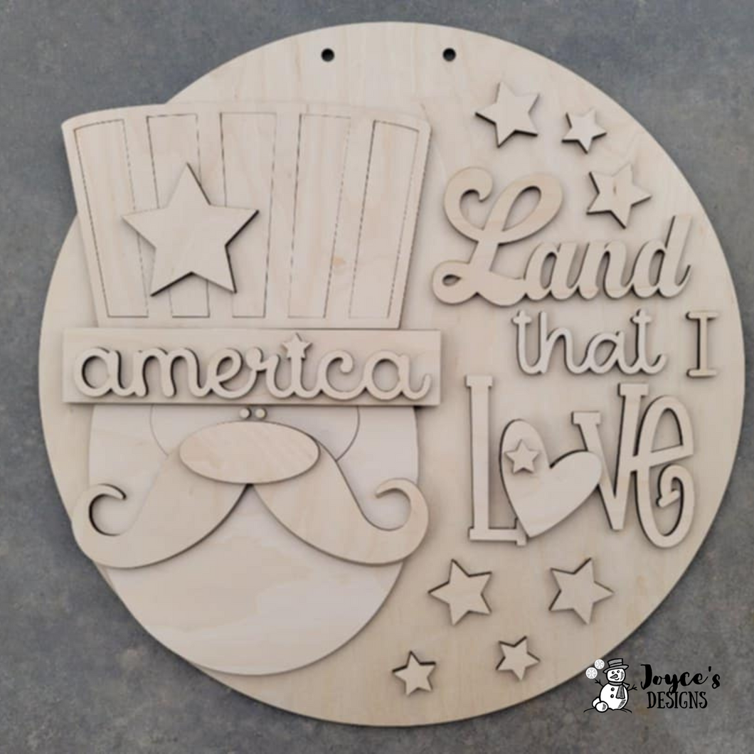America, Land That I Love! Doorhanger
