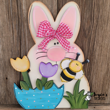 Load image into Gallery viewer, Bunny in the Tulips with Bee

