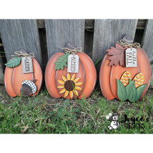 Load image into Gallery viewer, Set of Pumpkin Shelf Sitters
