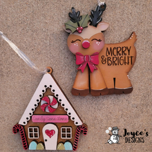 Load image into Gallery viewer, Gingerbread house Pop-Out Ornament
