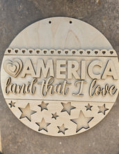 Load image into Gallery viewer, America Land that I Love doorhanger
