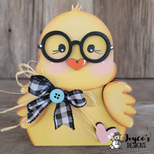 Load image into Gallery viewer, Chick With Glasses Shelf Sitter
