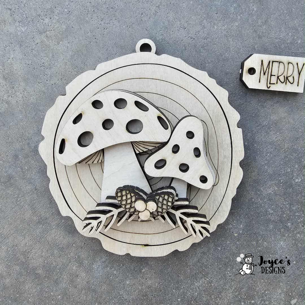 Christmas Mushroom ornament