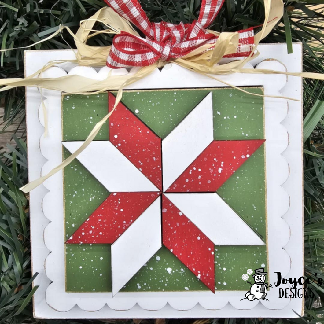 Star Quilt Block Ornament – DIY Wood Blank