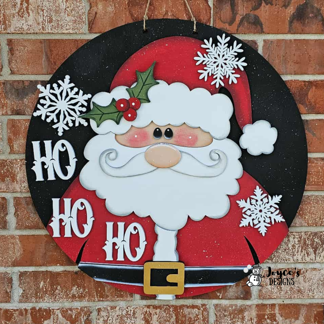 Ho ho Ho Santa doorhanger