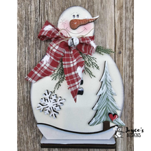 Load image into Gallery viewer, Winter Snowman without scarf  7x5x10.5 inches
