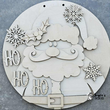 Load image into Gallery viewer, Ho ho Ho Santa doorhanger

