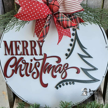 Load image into Gallery viewer, Merry Christmas and Tree doorhanger
