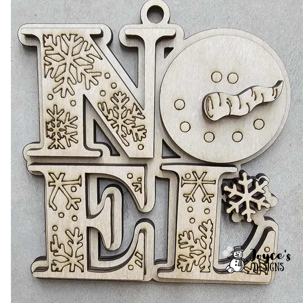 Noel Word Ornament
