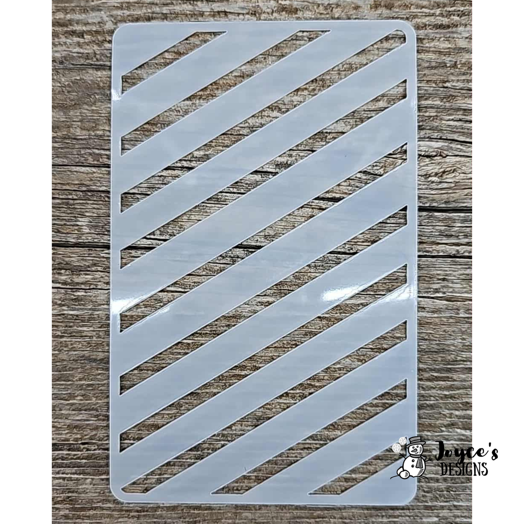 Stripe Stencil 3.5x5.5 perfect for Trio Candle shelf sitter
