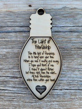 Load image into Gallery viewer, The Light of Friendship Ornament, Christmas Wooden Ornament Kit, DIY Christmas Decor, Kids Christmas Crafts
